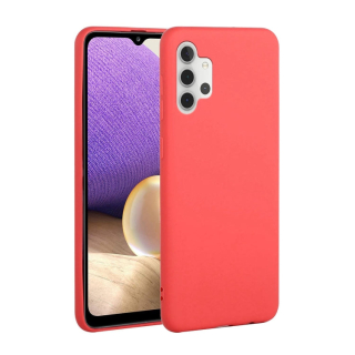 MATT Silikónový obal pre Samsung Galaxy A32 5G - červený