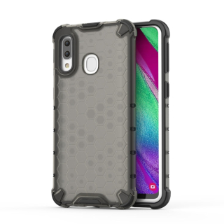 HONEYCOMB Tvrdený kryt pre Samsung Galaxy A40 - čierny