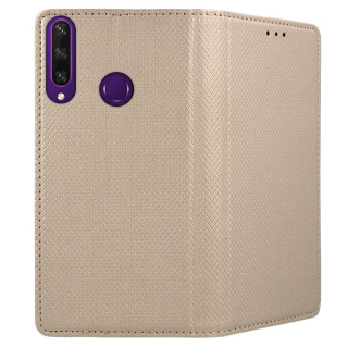 Knižkové púzdro Smart Magnet pre Huawei Y6P / Honor 9A zlaté