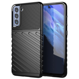 THUNDER Ochranný kryt pre Samsung Galaxy S21 FE 5G - čierny