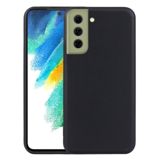 MATT Silikónový obal pre Samsung Galaxy S21 FE 5G - čierny