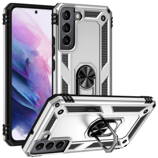 RING ARMOR Tvrdený kryt pre Samsung Galaxy S22 Plus 5G - sivý