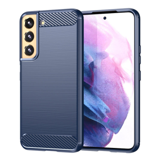 CARBON Zadný obal pre Samsung Galaxy S22 Plus 5G - modrý
