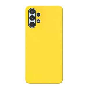 MATT Silikónový Zadný kryt pre Samsung Galaxy A13 4G - žltý