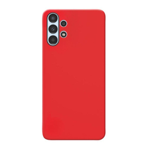 MATT Silikónový Zadný kryt pre Samsung Galaxy A13 4G - červený
