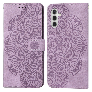 MANDALA Knižkové puzdro pre Samsung Galaxy S23 FE - fialové
