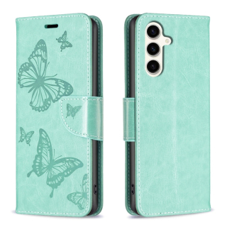 BUTTERFLY Knižkové puzdro pre Samsung Galaxy S23 FE - zelené