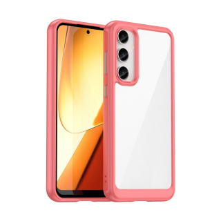 ACRYLIC Zadný kryt pre Samsung Galaxy S23 FE - červený