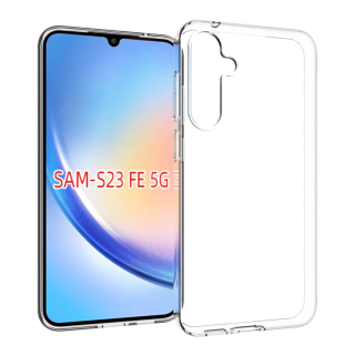 TRANSPARENTNÝ Silikónový obal pre Samsung Galaxy S23 FE - priesvitný