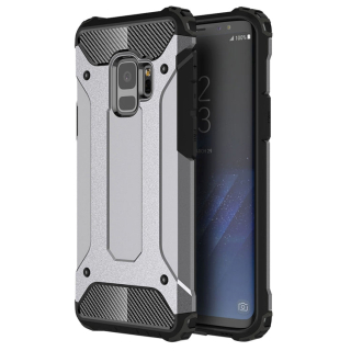 HYBRID ARMOR Tvrdený kryt pre Samsung Galaxy S9 - sivý