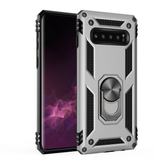 RING ARMOR Tvrdený kryt pre Samsung Galaxy S10 Plus - sivý
