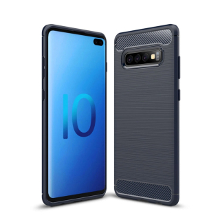 CARBON Zadný obal pre Samsung Galaxy S10 Plus - modrý