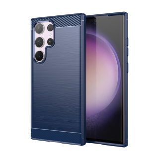 CARBON Zadný obal pre Samsung Galaxy S24 Ultra 5G - modrý
