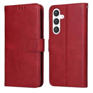 SOLID Knižkové puzdro pre Samsung Galaxy S24 Plus 5G - červené
