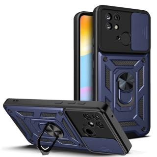 SLIDING ARMOR Tvrdený kryt pre Xiaomi Redmi 10C - modrý