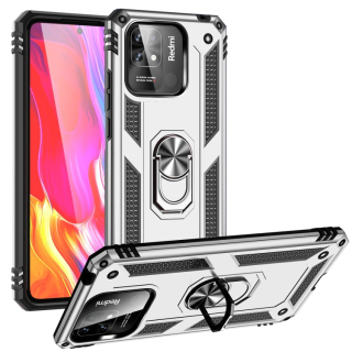 RING ARMOR Tvrdený kryt pre Xiaomi Redmi 10C - sivý
