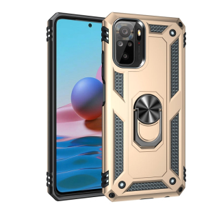 RING ARMOR Tvrdený kryt pre Xiaomi Redmi Note 10 / Note 10s - zlatý