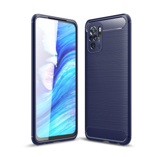 CARBON Zadný obal pre Xiaomi Redmi Note 10 / Note 10S - modrý