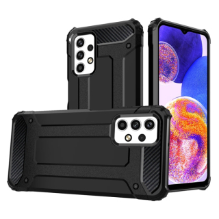 HYBRID Tvrdený Zadný kryt pre Samsung Galaxy A23 / A23 5G - čierny
