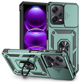 SLIDING ARMOR Tvrdený kryt pre Xiaomi Redmi Note 12 5G - zelený