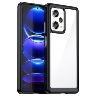 ACRYLIC Zadný kryt pre Xiaomi Redmi Note 12 Pro+ 5G - čierny