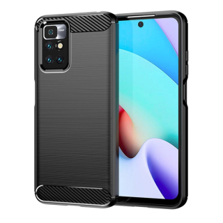 CARBON Zadný obal pre Xiaomi Redmi 10 / Redmi 10 2022 - čierny