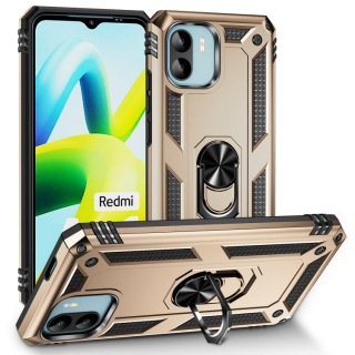 RING ARMOR Tvrdený kryt pre Xiaomi Redmi A1 / Redmi A2 - zlatý