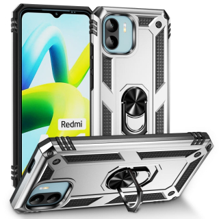 RING ARMOR Tvrdený kryt pre Xiaomi Redmi A1 / Redmi A2 - sivý