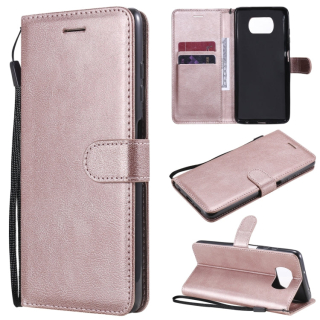 SOLID Knižkové puzdro pre Xiaomi Poco X3 NFC / X3 Pro - ružové