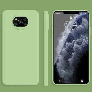 MATT Silikónový obal pre Xiaomi Poco X3 NFC / X3 Pro - zelený