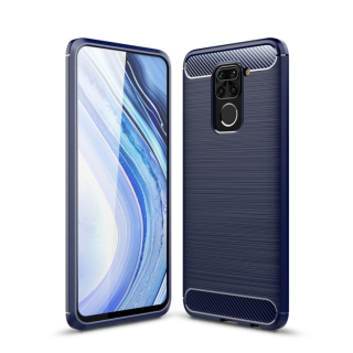 CARBON Zadný obal pre Xiaomi Redmi Note 9 - modrý