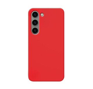 MATT Silikónový Zadný kryt pre Samsung Galaxy S23 5G - červený