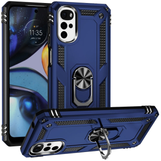 RING ARMOR Tvrdený kryt pre Motorola Moto G22 - modrý
