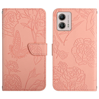 BUTTERFLY Knižkové puzdro pre Motorola Moto G13 / G23 - ružové