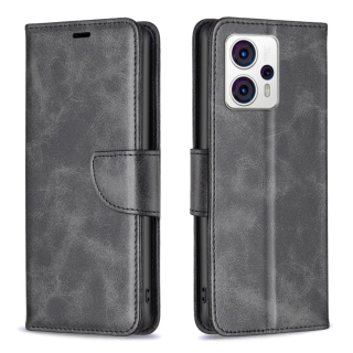 LAMBSKIN Knižkové puzdro pre Motorola Moto G13 / G23 / G53 5G - čierne
