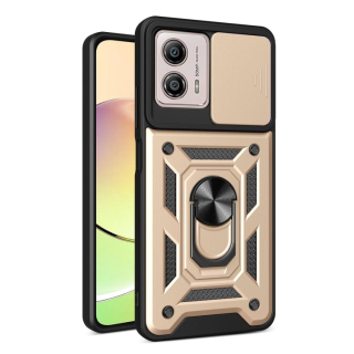 SLIDING ARMOR Tvrdený kryt pre Motorola Moto G13 / G23 - zlatý