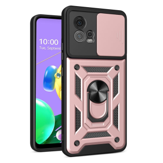 SLIDING ARMOR Tvrdený kryt pre Motorola Moto G72 - ružový
