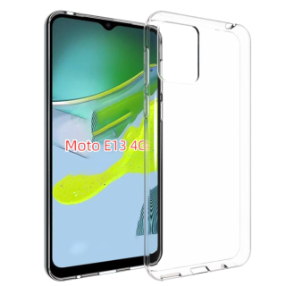 TRANSPARENTNÝ Silikónový obal pre Motorola Moto E13 - priesvitný
