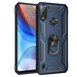 RING ARMOR Tvrdený kryt pre Motorola Moto E7 Power / E7i Power - modrý