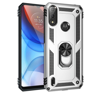 RING ARMOR Tvrdený kryt pre Motorola Moto E7 Power / E7i Power - sivý