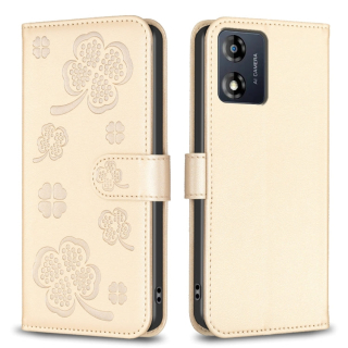 LEAF Knižkové puzdro pre Motorola Moto E13 - zlaté