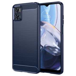CARBON Zadný obal pre Motorola Moto E22 / E22i - modrý