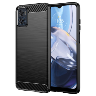 CARBON Zadný obal pre Motorola Moto E22 / E22i - čierny