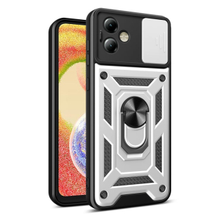 SLIDING ARMOR Tvrdený kryt pre Motorola Moto G14 - sivý