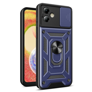 SLIDING ARMOR Tvrdený kryt pre Motorola Moto G14 - modrý
