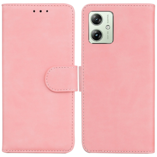 SOLID Knižkové puzdro pre Motorola Moto G54 5G / G54 5G Power Edition - ružové