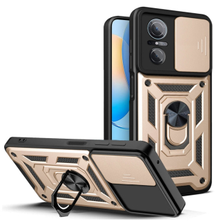 SLIDING ARMOR Tvrdený kryt pre Huawei Nova 9 SE - zlatý
