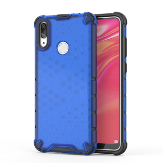 HONEYCOMB Tvrdený kryt pre Huawei Y7 2019 / Y7 Prime 2019 - modrý
