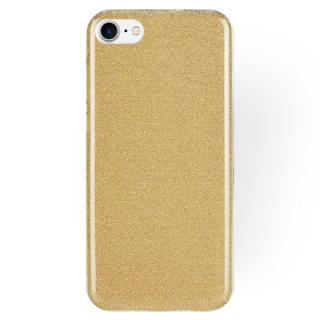 Silikonový Glitter obal pre Apple iPhone 7, 8, SE2 zlatý