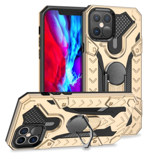 HOLDER ARMOR Tvrdený kryt pre Apple iPhone 12 / iPhone 12 Pro - zlatý